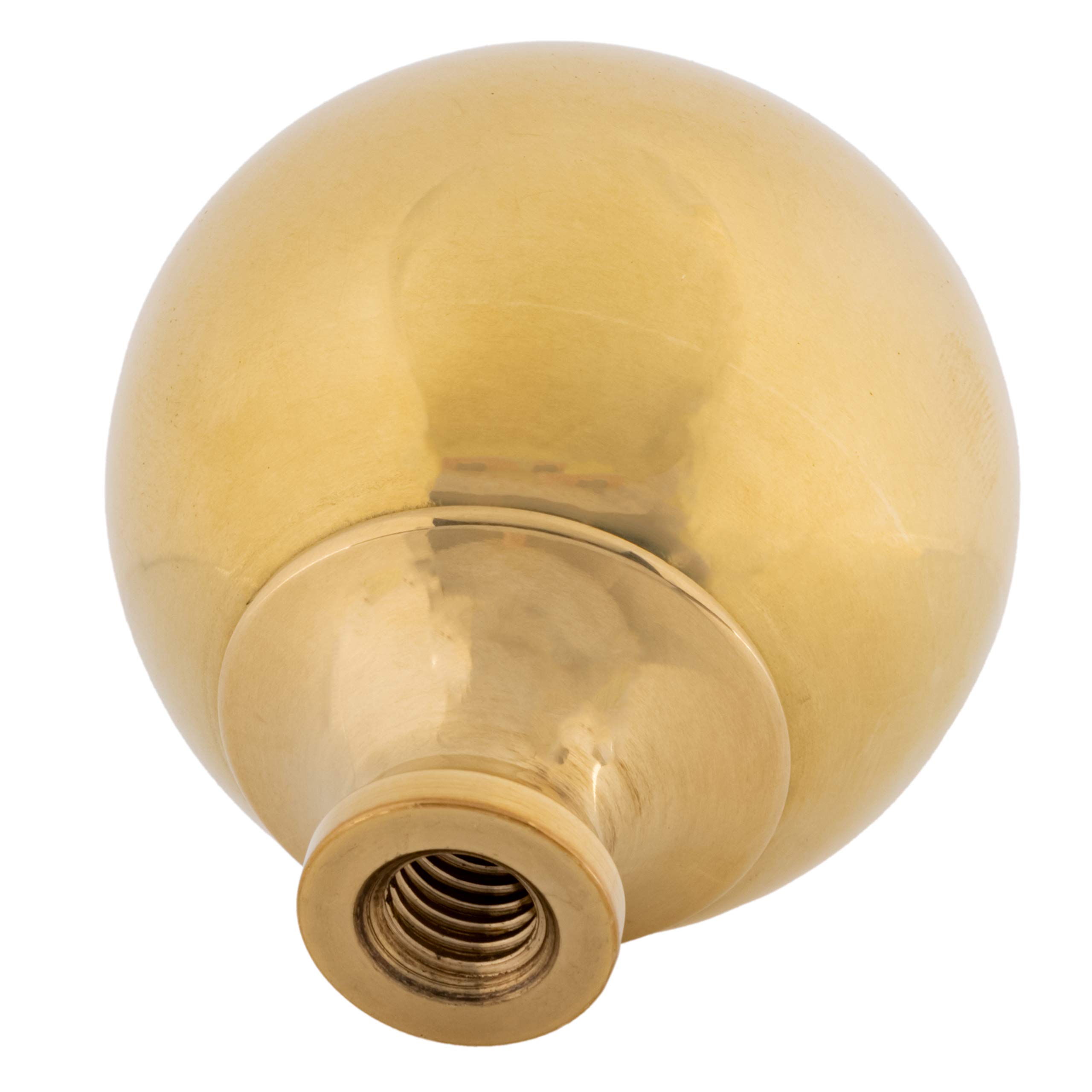 Polished Brass Ball Bed Post Finials - 2