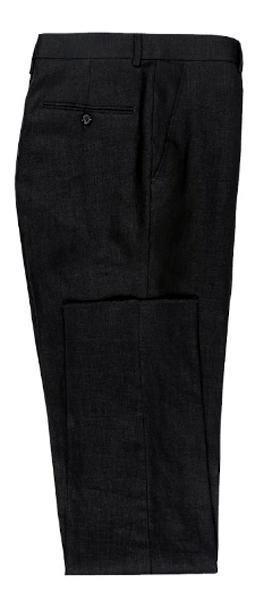 Premium Men's Black 2-Piece Linen Suit - Breathable Summer Business & Wedding Attire for Formal Occasions