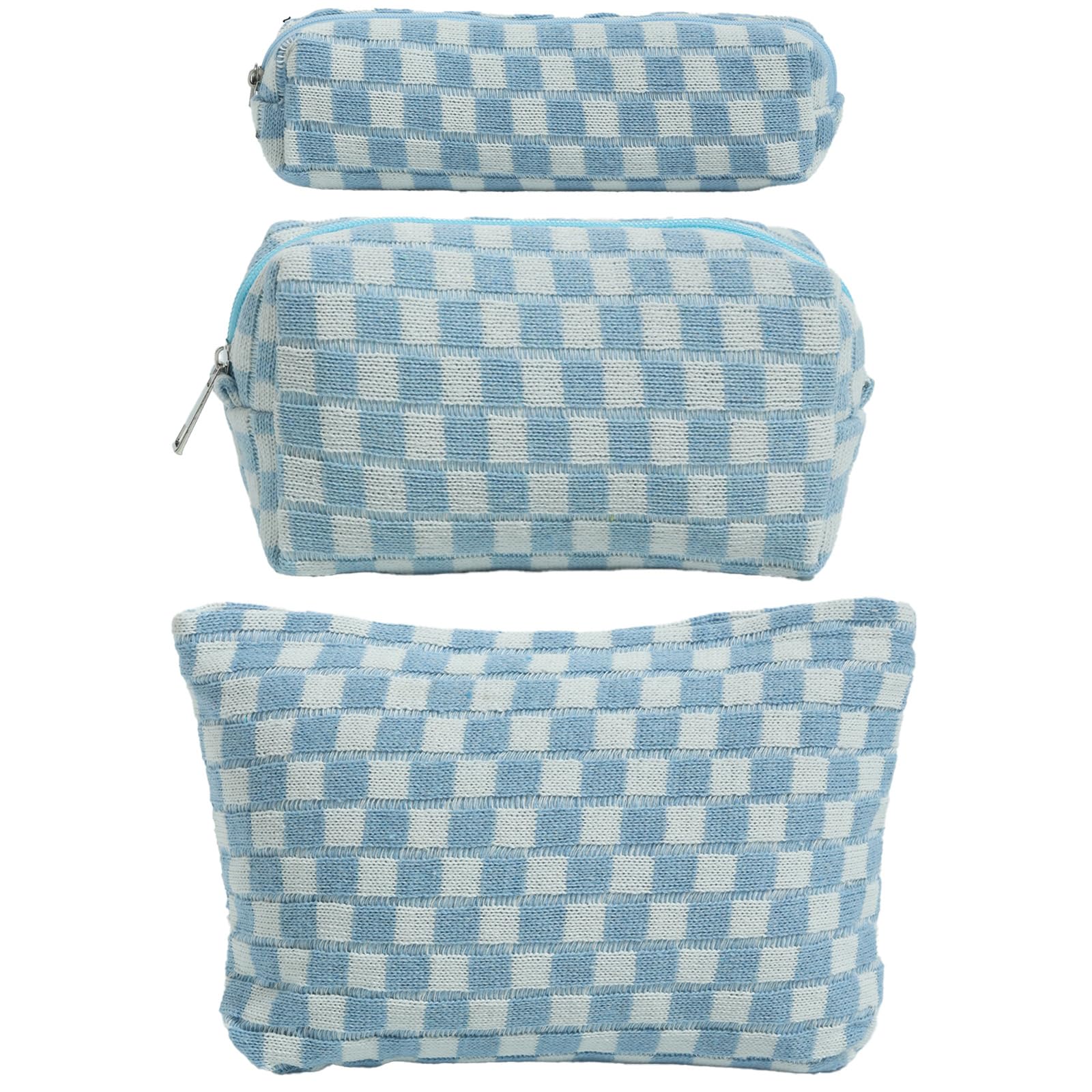 LYDZTION Large Makeup Bag for Women - 1PC Cosmetic Organizer & 1PC Brush Pouch Set - Waterproof Travel Toiletry Bag for Makeup Brushes, Cosmetics, Skincare - Perfect for Travel, Gym, Daily Use & Gift Giving