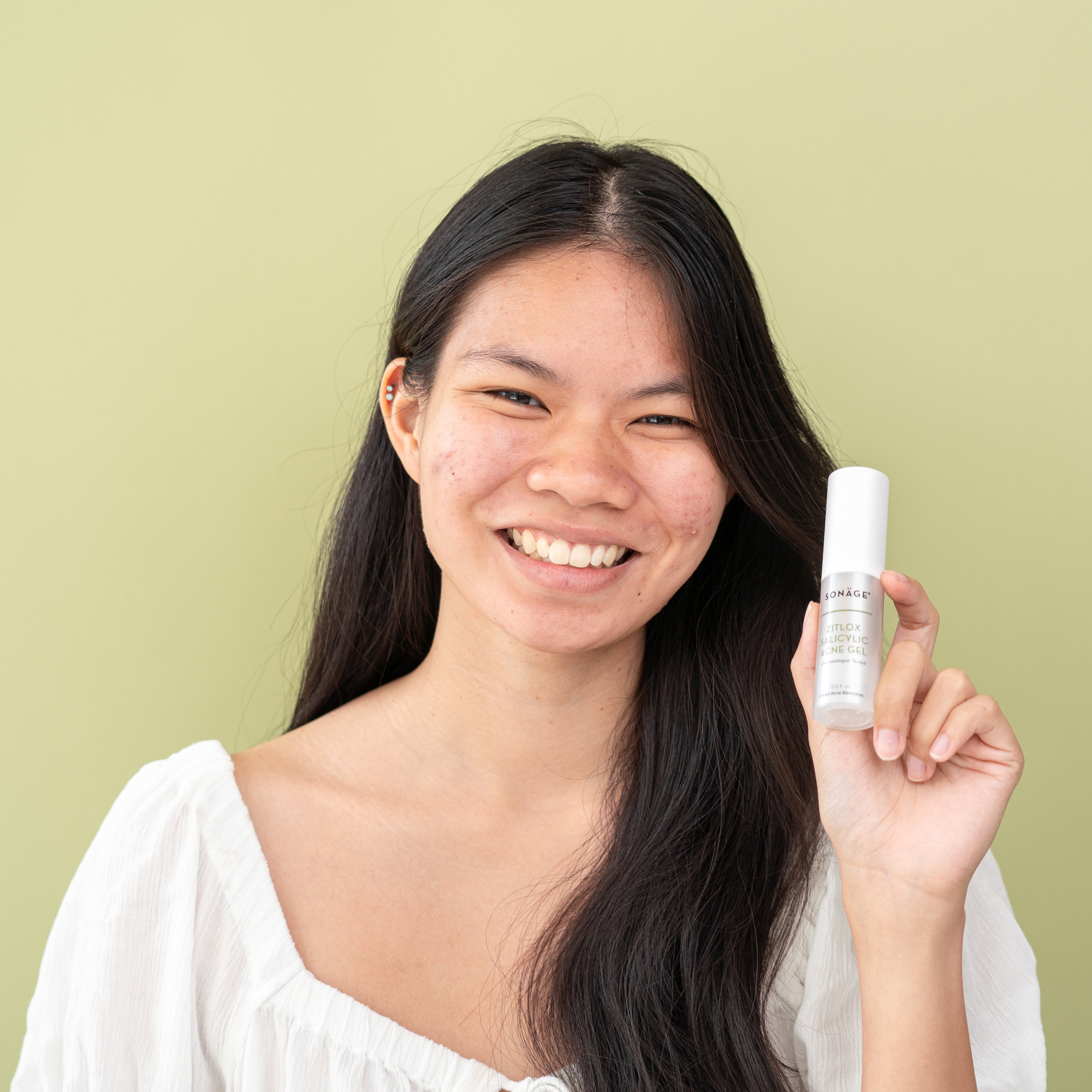 Zitlox Salicylic Acid Acne Treatment Gel for Face & Body - Fast-Acting Pimple Spot Treatment for Teens & Adults - Perfect for Daily Skincare Routine & On-The-Go Use
