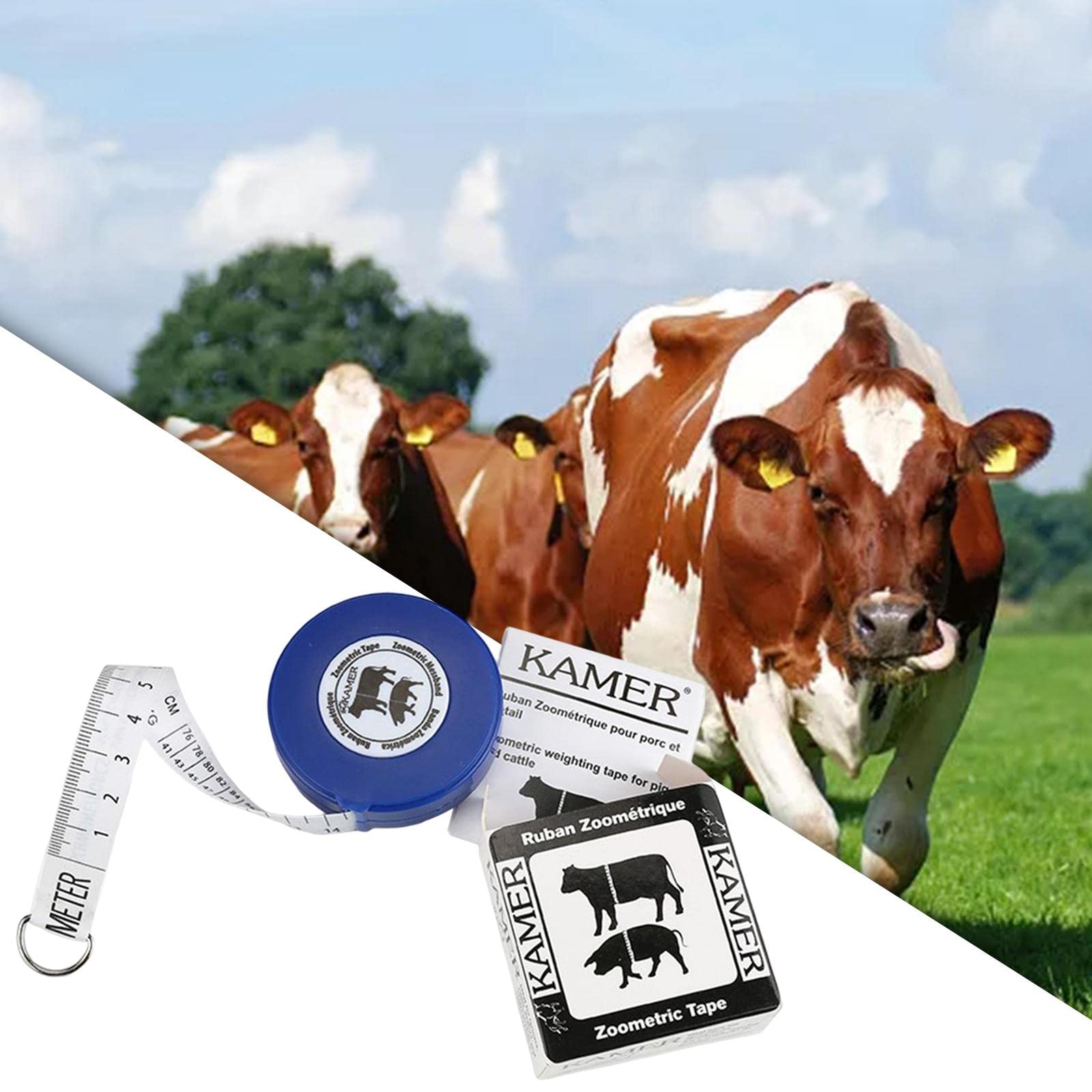 Enakshi Animal Weight Tape Measure for Cattle, Pigs & Pets - Accurate Body Weight Measuring Tool | Livestock & Pet Supplies | Perfect for Farmers, Ranchers & Pet Owners