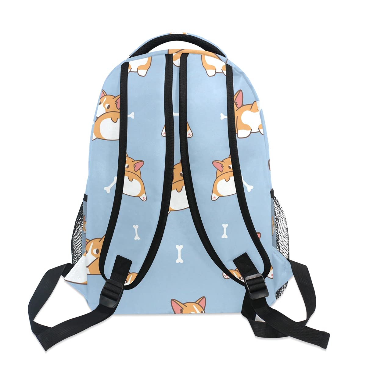 ALAZA Cute Corgi Butt Welsh Dog Backpack for Kids - School Book Bag for Elementary Teens, Boys & Girls - Durable Shoulder Bag for Travel, Laptop & Daypack - Perfect for School, College & Outdoor Adventures