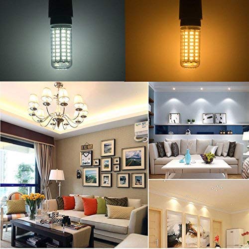 3-Pack 15W 60-LED SMD2835 E27 Corn Light Bulb, AC 85-265V, Cold White (6000K) - Energy Efficient LED Replacement for Warehouse, Garage & Outdoor Lighting