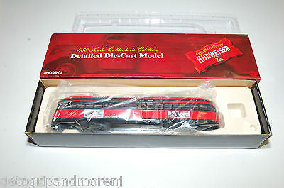 1:50 Scale Budweiser Train Die Cast Model - Highly Detailed Collectible for Train Enthusiasts & Model Hobbyists - Perfect for Display, Gifts, and Home Decor