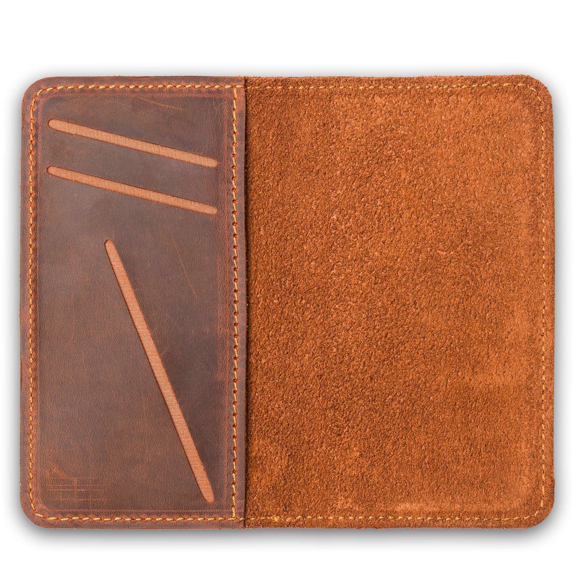 Premium PEGAI Personalized 100% Genuine Leather Wallet Case for iPhone 11 - RFID Blocking Card Holder & Built-in Screen Protector | Handmade Magnetic Protective Phone Cover | McLean Mahogany | Perfect for Business Travel & Everyday Use