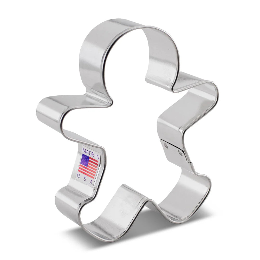 Gingerbread Man Cookie Cutter Set - Stainless Steel Christmas Baking Tools for Holiday Cookies, DIY Decorations & Festive Baking - Perfect for Christmas, Halloween, and Party Treats