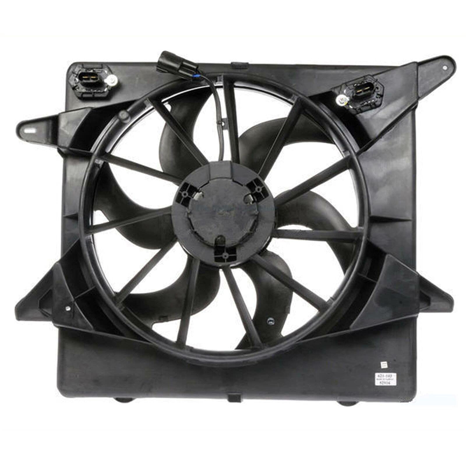 Veizn Radiator Cooling Fan Assembly Compatible with Cadillac GM3115234 - High Performance Replacement Part for Engine Cooling System