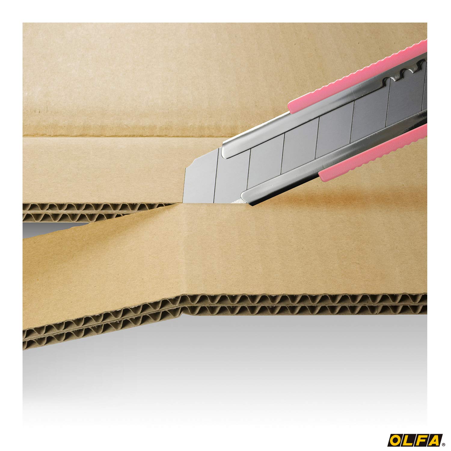 OLFA 203BSP All-Purpose Utility Knife - Medium Size, Thick Blade, Pink Handle | Perfect for Crafting, DIY Projects & Office Use