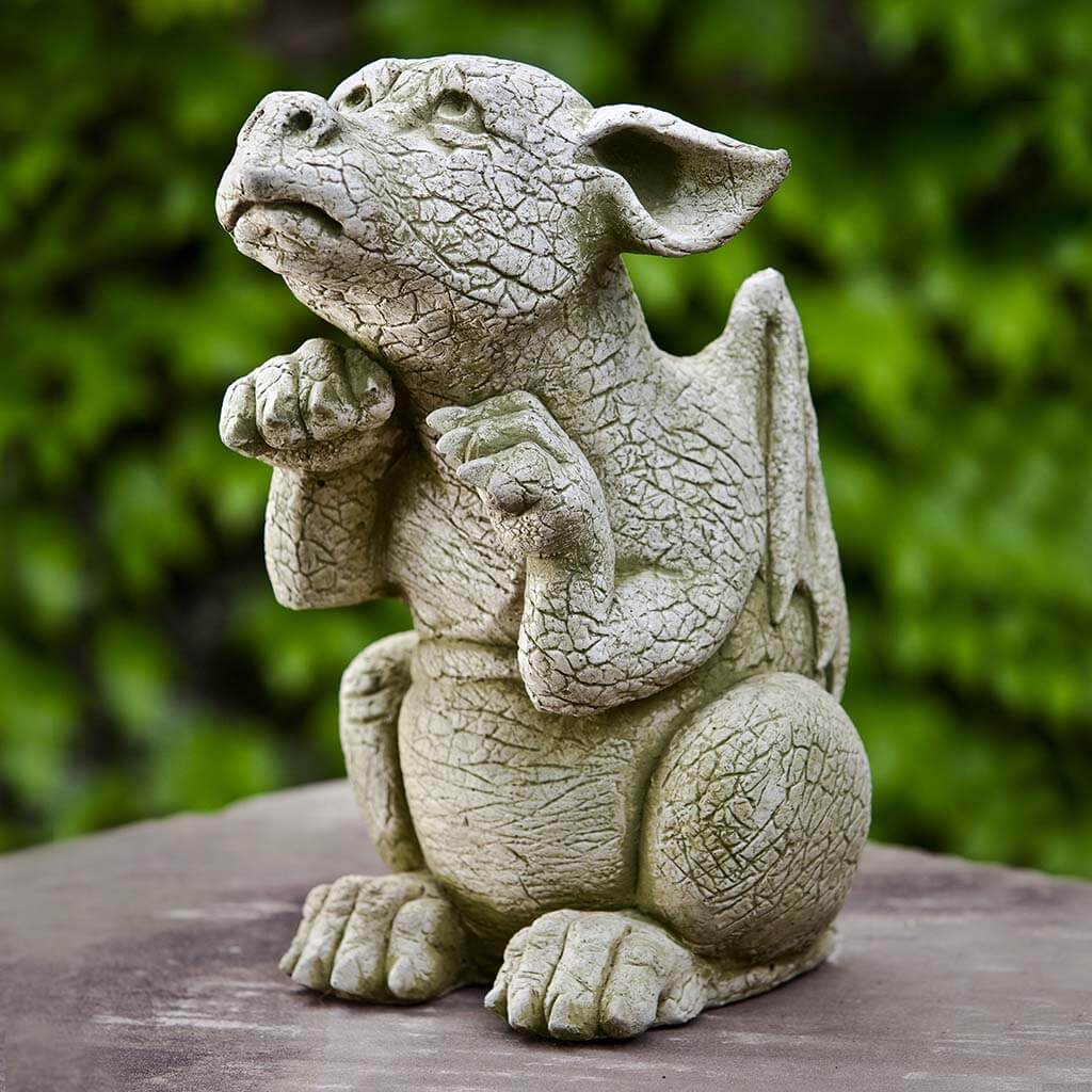 Campania International Scraps Statue - Handcrafted Garden Decor for Outdoor & Indoor Use - Perfect for Patio, Lawn, and Home Décor