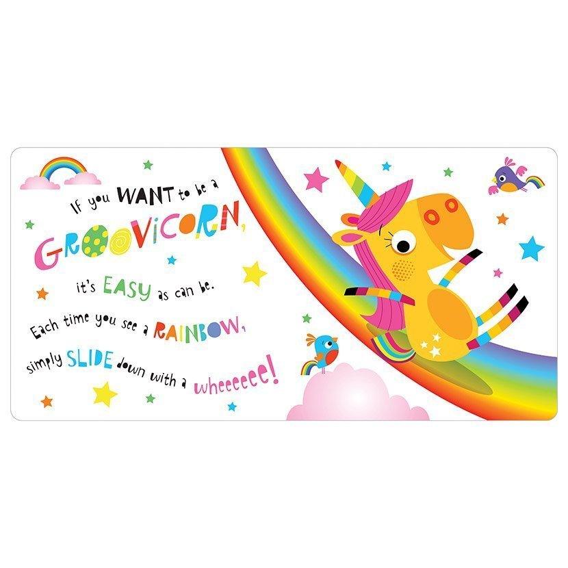 Furry Groovicorn Board Book - If You Want To Be A Groovicorn | Interactive Children's Storybook for Bedtime Reading & Early Learning