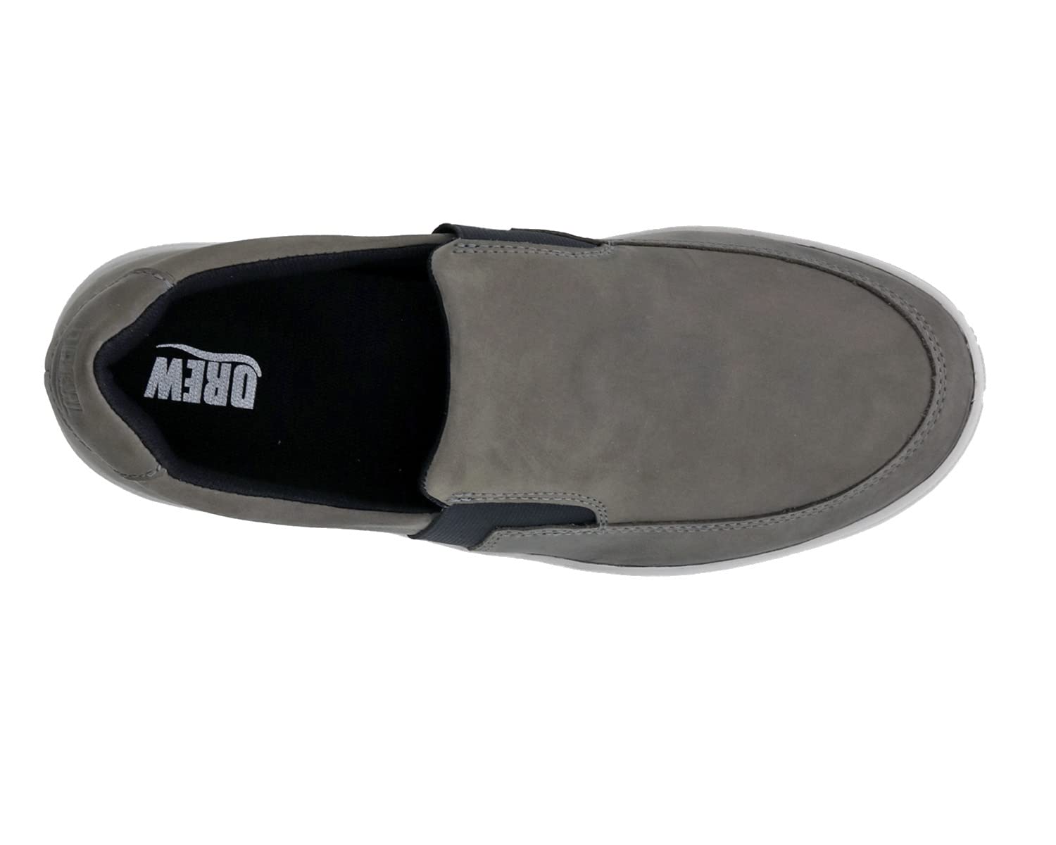 Drew Men's Comfortable Leather Slip-On Sneakers with Arch Support - Extra Depth Casual Shoes for Walking, Travel & Everyday Wear