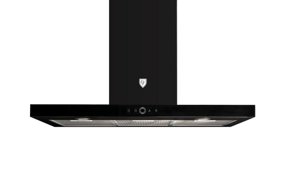 EF 90cm Chimney Range Hood CK FINO PLUS BK & EF EFH 3763 TN VSB 78cm Built-in Stainless Steel Gas Cooktop - Perfect for Modern Kitchen Ventilation and Cooking