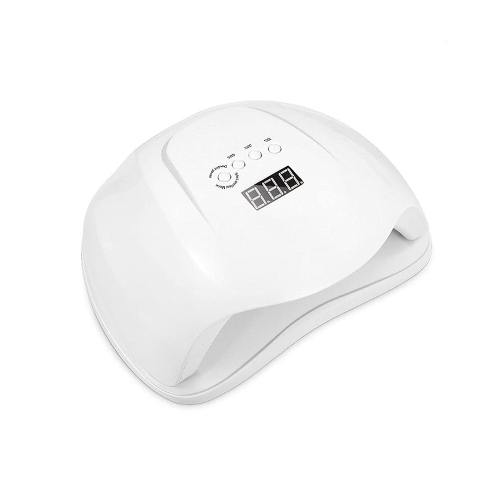 Professional UV LED Nail Lamp - 3 Timer Settings Gel Polish Dryer for Salon & Home Use | Fast Curing Light for Gel Nails, Acrylics & Manicures | Perfect Nail Art Tool for DIY & Professional Use (White)