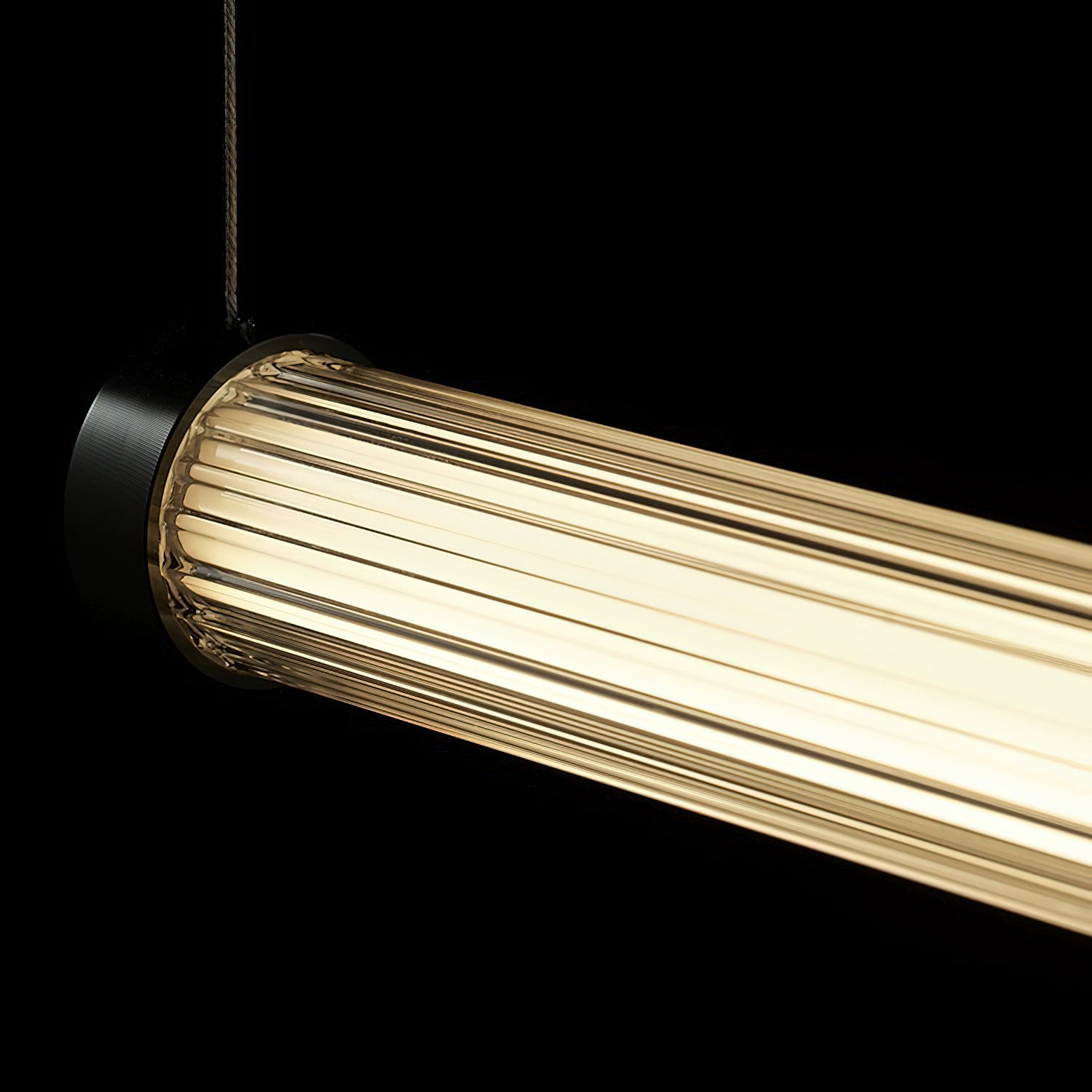 Modern Loreto Linear Pendant Light - Sleek Minimalist LED Lighting Fixture for Kitchen Island, Dining Room & Living Room Ceiling