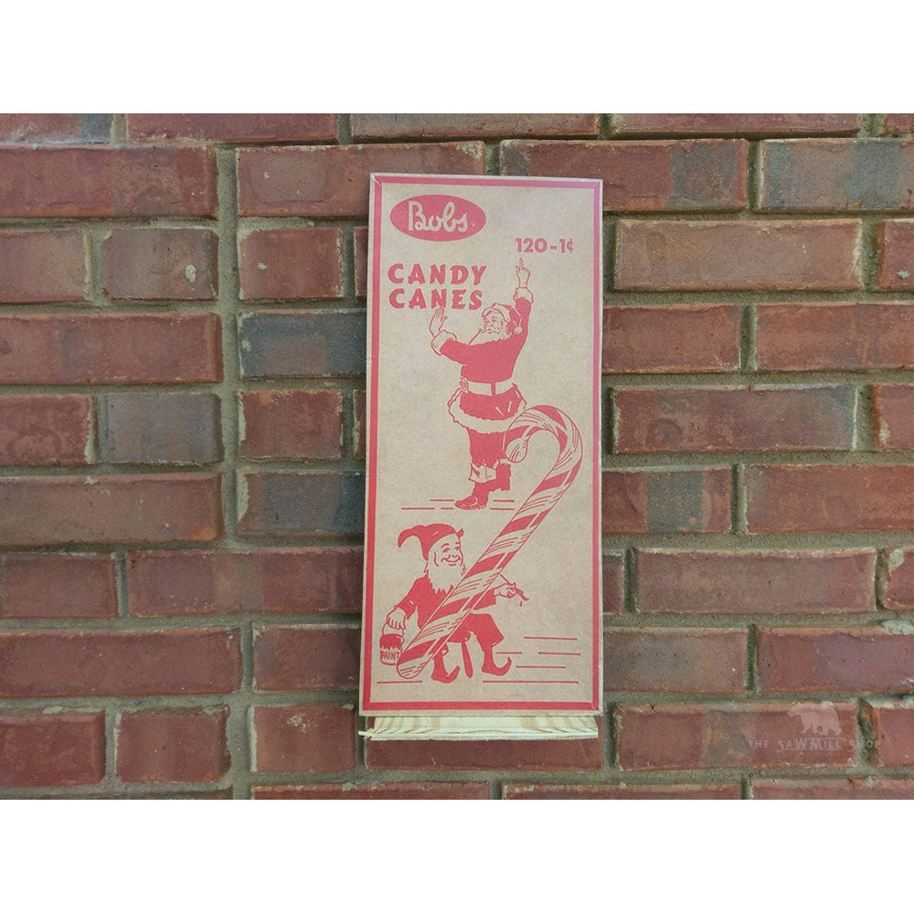 Bobs Candy Canes Christmas Wood Cutout - Holiday Home Decor for Tree Ornaments, Wall Art & Festive Party Decorations
