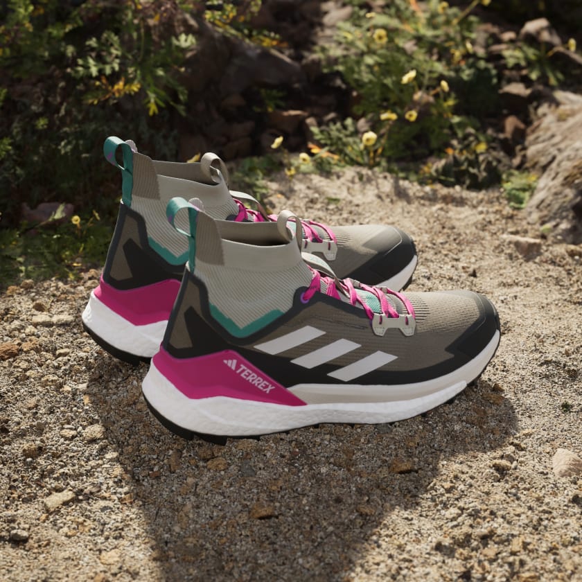 Adidas Men's Terrex Free Hiker 2.0 Hiking Shoes - Trace Cargo/Talc/Magenta Color | Waterproof Outdoor Trail Running Shoes for Men | Perfect for Mountain Climbing & Adventure Travel