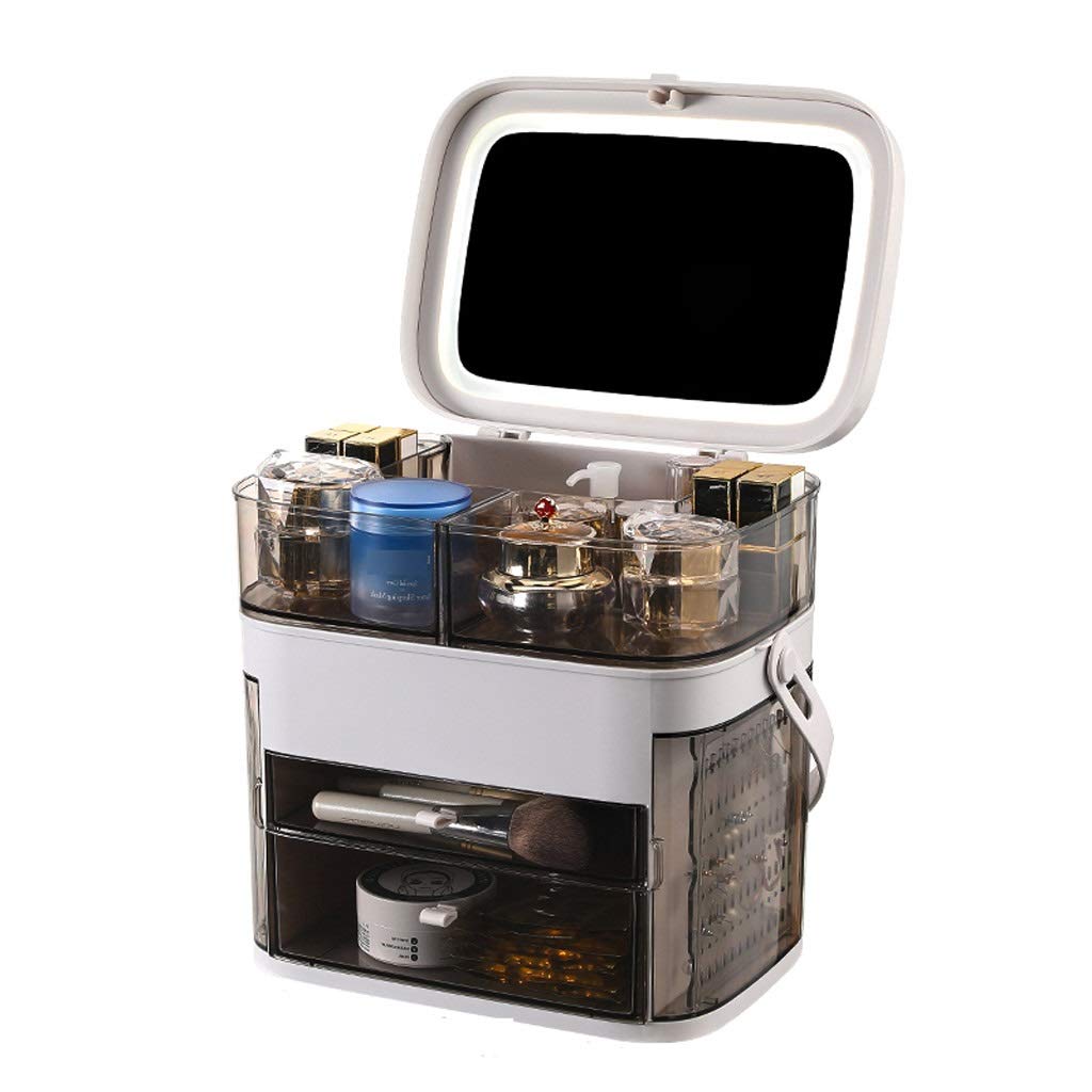 Rotating Cosmetic Storage Box - Adjustable Jewelry & Perfume Organizer with Large Capacity | Food Storage Jars for Kitchen, Bathroom & Dressing Table | Perfect for Cosmetics Display & Home Organization