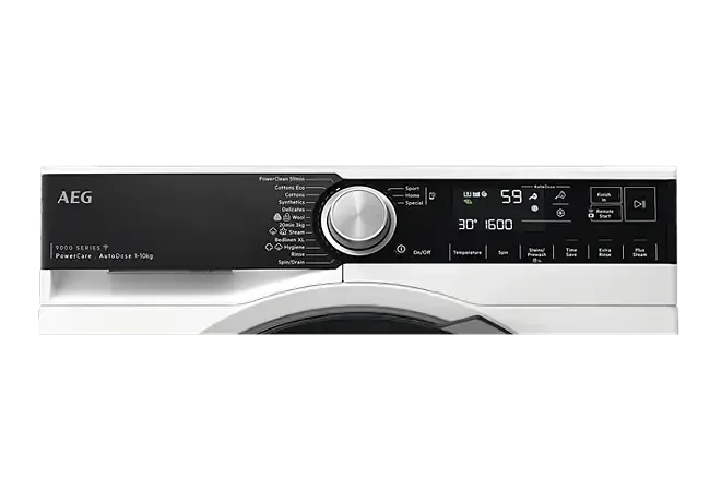 AEG 9000 Series 9kg Front Load Washing Machine - Energy Efficient, Quiet, Large Capacity for Family Laundry Needs | Perfect for Apartments, Homes & Laundromats
