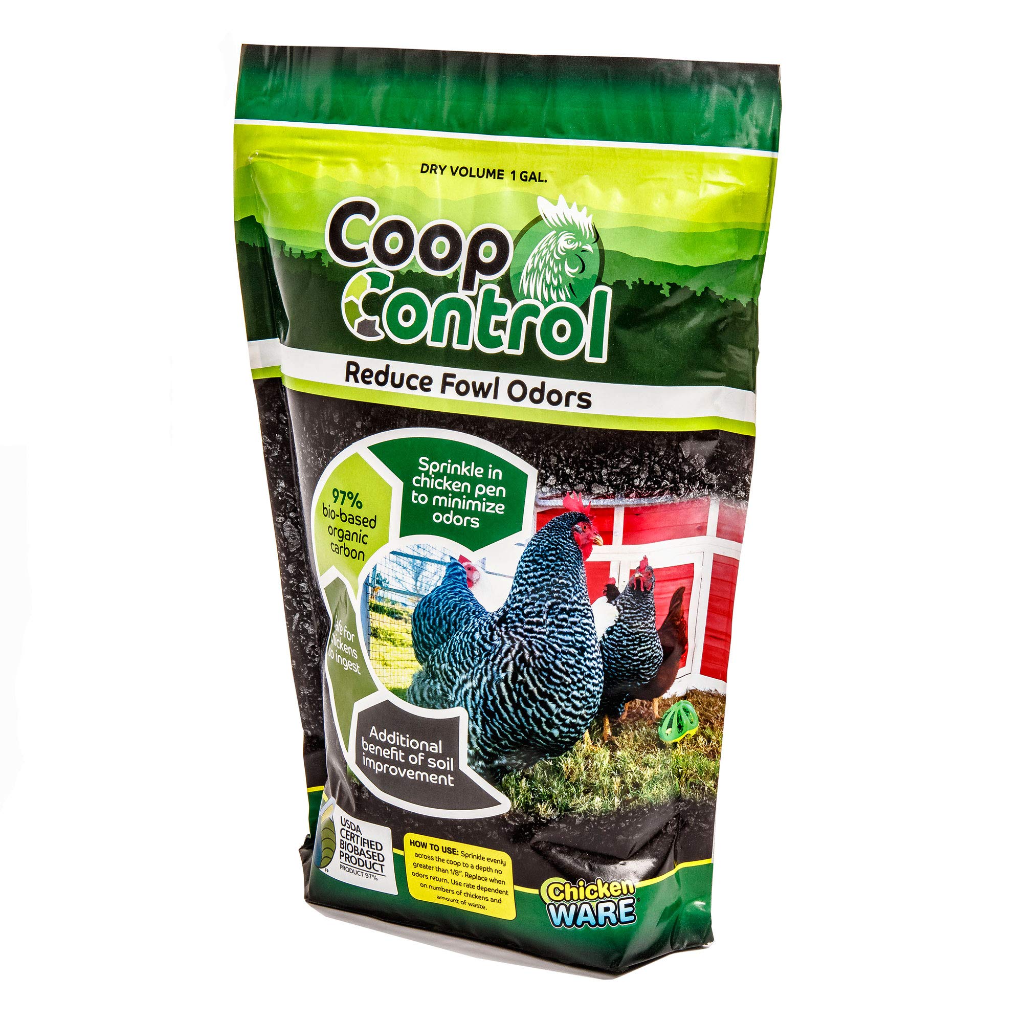 Ware Manufacturing Coop Control - Heavy Duty Plastic Poultry Feeder for Chickens & Ducks - Perfect for Backyard Farms, Homesteads & Small Livestock Operations