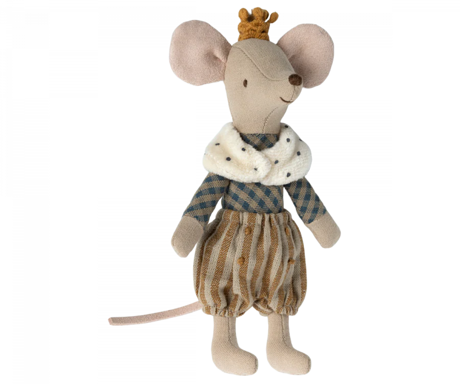 Maileg Prince Mouse Big Brother Deep Blue - Adorable Plush Toy for Kids, Perfect for Playtime, Gifts & Nursery Decor | Best for Imaginative Play & Collectors