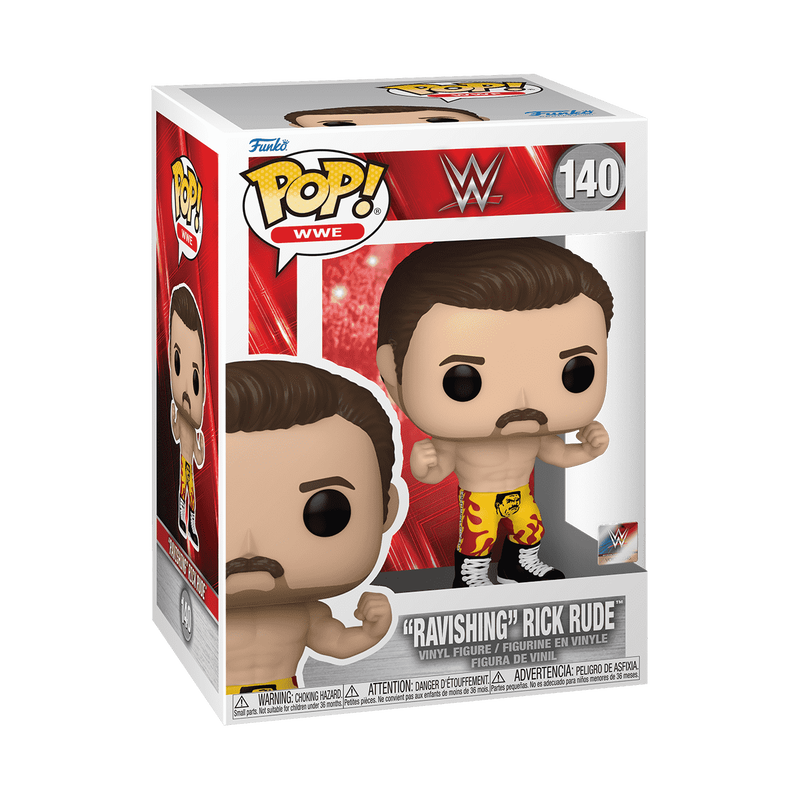 Ravishing Rick Rude Funko Pop WWE 140 Vinyl Figure with Protector Case - Perfect for WWE Collectors, Display & Gift Giving