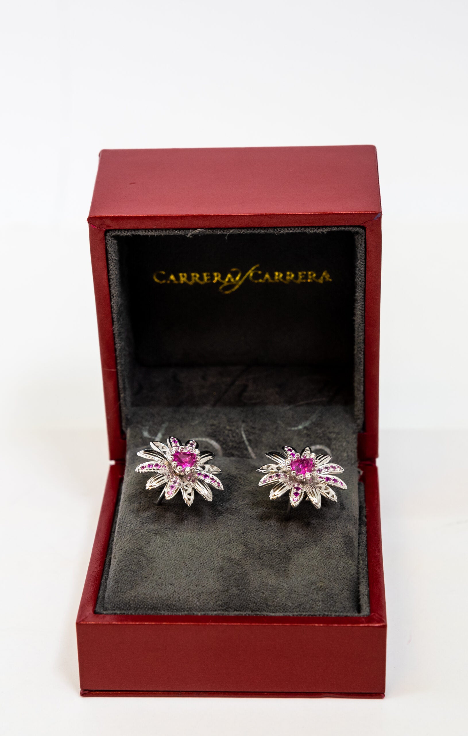 Carrera Y Carrera Margarita 18K White Gold & Tourmaline Earrings | Elegant Dangle Earrings for Women | Perfect for Weddings, Parties & Special Occasions