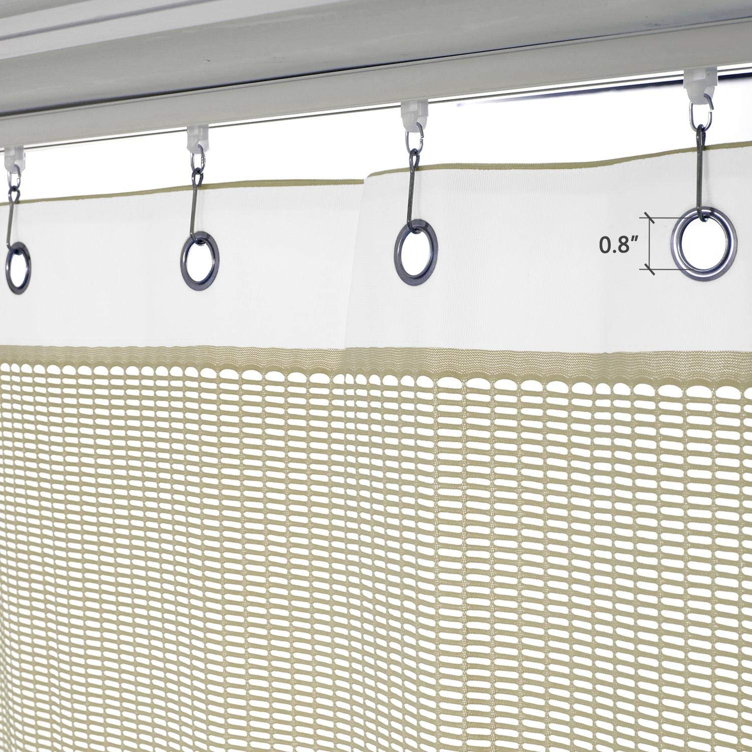 Macochico Medical Room Divider Curtain - 10ft x 8ft Privacy Screen with Nickel Grommets for Hospitals, Clinics, Spas & Labs - Ideal for Patient Privacy, Room Partitioning & Infection Control