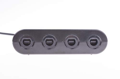 GameCube Controller Adapter for Nintendo Switch & Wii U - 4 Port USB Converter for Multiplayer Gaming, Perfect for Super Smash Bros & Classic GameCube Games