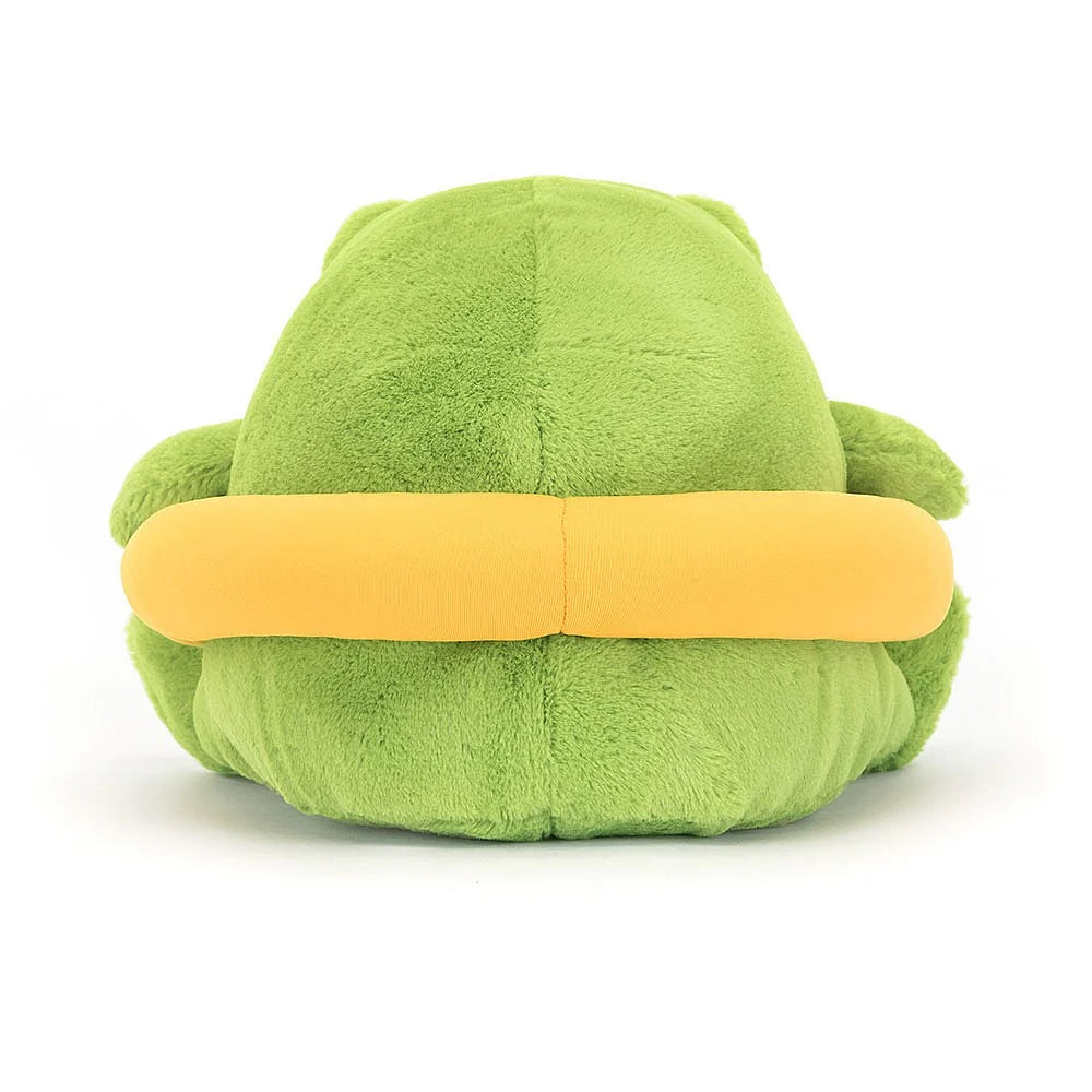Ricky Rain Frog Rubber Ring - Waterproof Floating Pool Toy for Kids & Adults - Perfect for Swimming, Beach, and Bath Time Fun