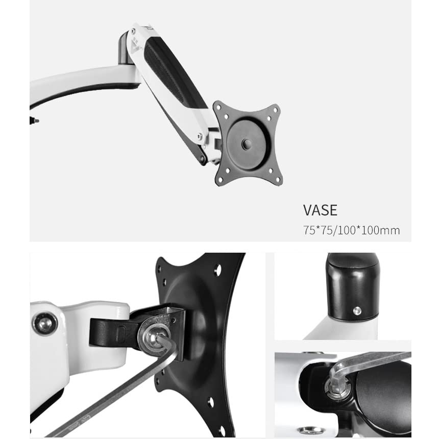 **Adjustable Ceiling Mount Monitor Stand Bracket - Full Motion Monitor Arm for 15-27