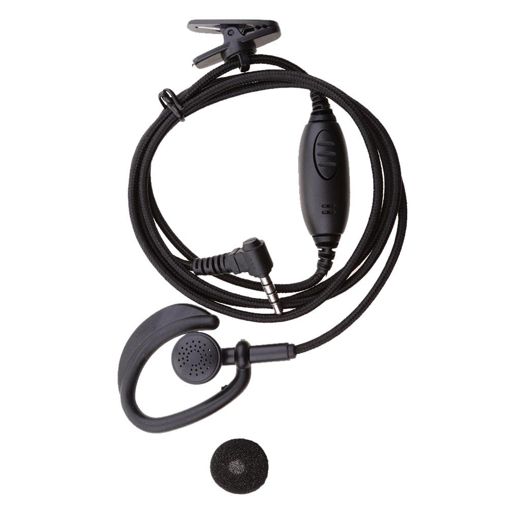 CALANDIS® 3.5mm Earpiece Headset with Noise-Canceling Microphone for Yaesu Vertex FT-50 VX-1 VX-110 Walkie Talkie - Perfect for Outdoor Adventures, Security Work & Emergency Communication