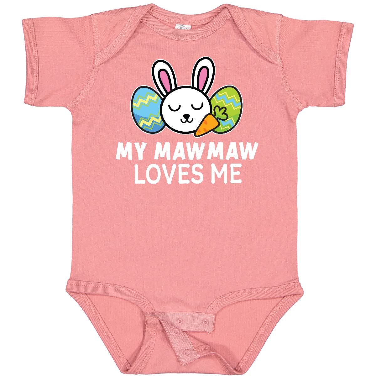 My Mawmaw Loves Me Bunny Easter Baby Bodysuit - Perfect for Easter Gifts