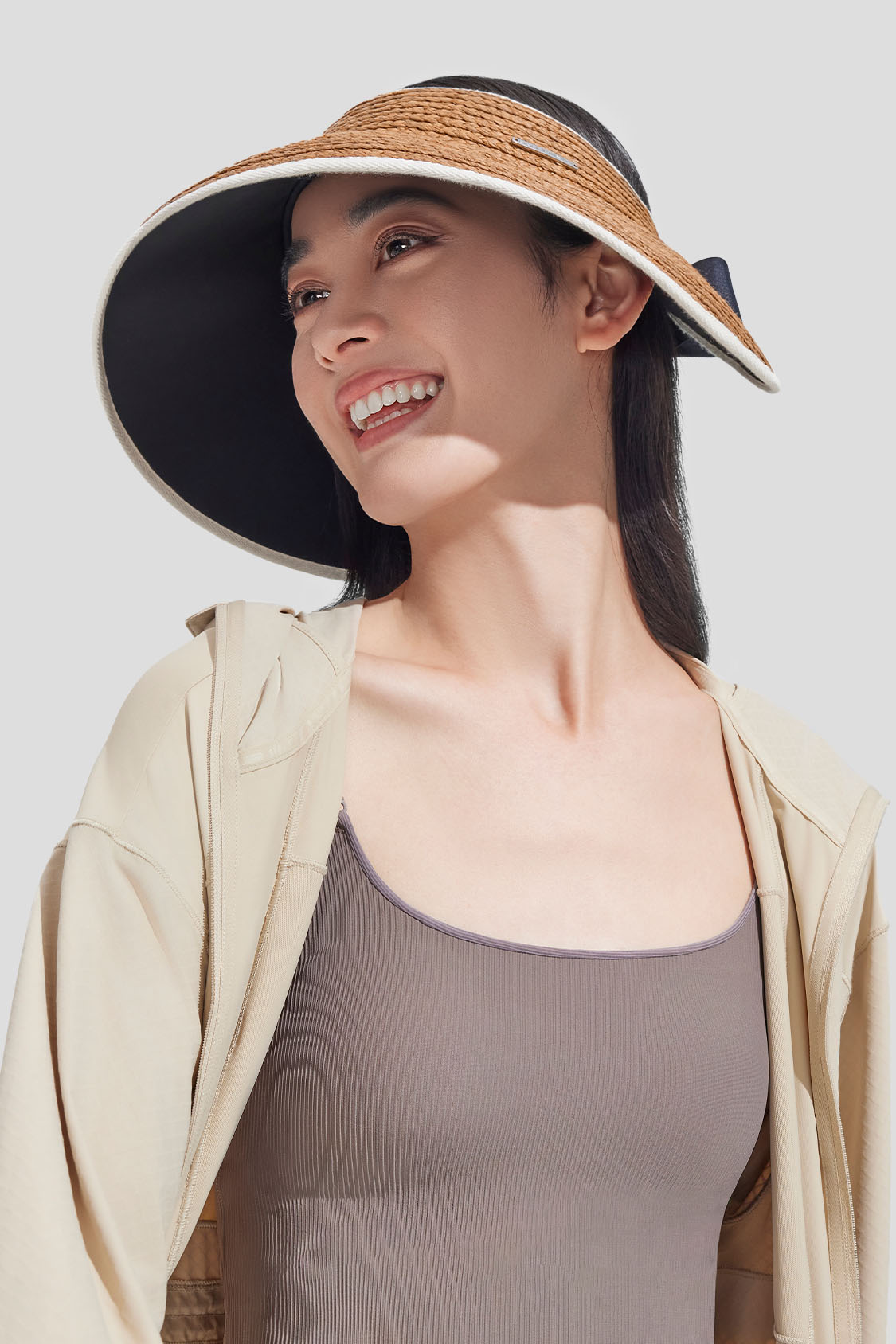 Oasys Women's UPF50+ Sun Protection Straw Hat - Wide Brim Beach Hat for Summer, Outdoor, Gardening & Travel