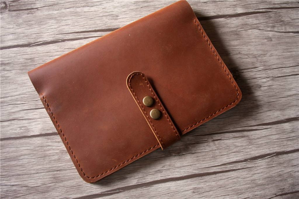 Premium Personalized Refillable Saddle Leather Ring Binder Notebook - Custom Name Journal for Office, School & Travel Organization