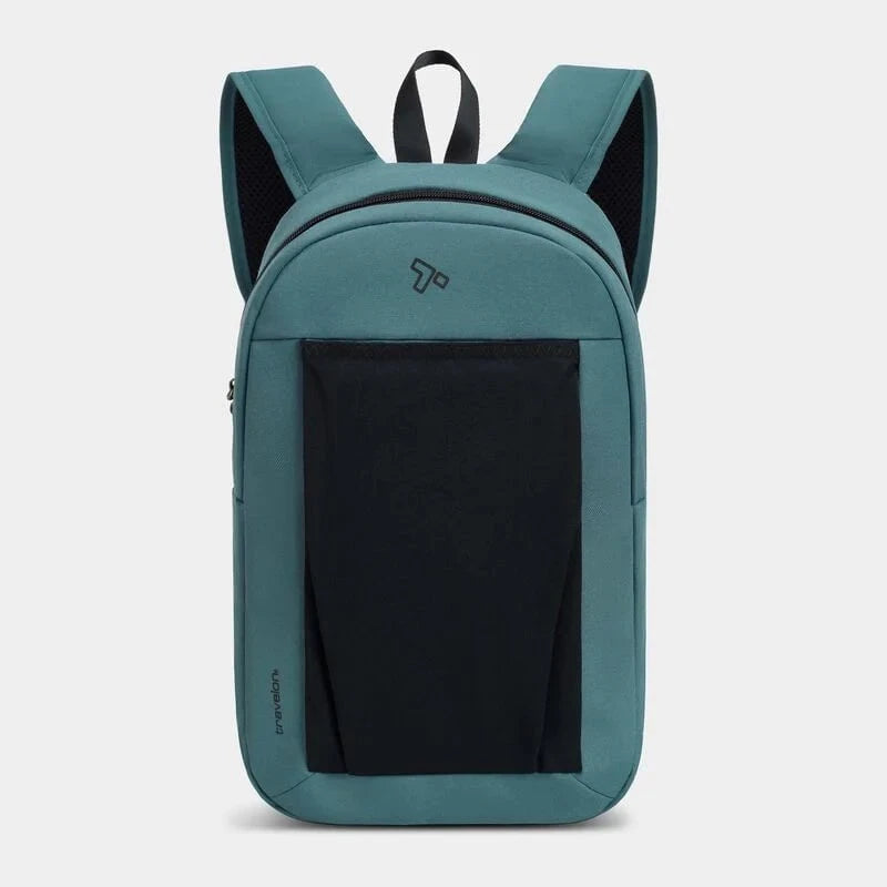 Travelon The Voyages Anti-Theft Small Backpack with XL Water Bottle Pocket - Secure Travel Daypack for Commuting, Hiking & Urban Exploration