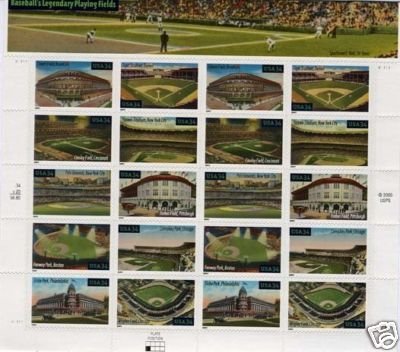 Legendary 2000 U.S. Baseball Stamps 20x34cm for Collectors & Gifts