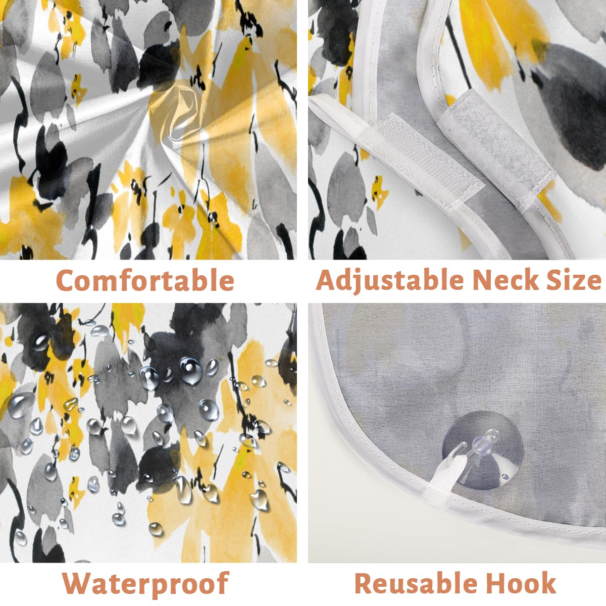 Non-Stick Beard Bib with Suction Cups - Blooming Abstract Floral Design Hair Catcher for Men's Shaving & Grooming - Perfect Gift for Husband, Dad, Barber | Ideal for Home Shaving, Salon Use & Beard Care Routine