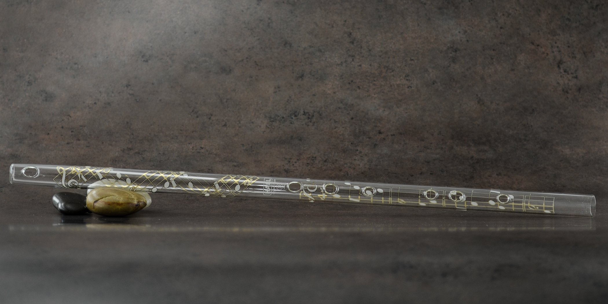Hall Crystal Flute 12207 - Professional D Key Inline Glass Flute for Classical Music Performance & Wedding Ceremonies - Perfect for Soloists, Ensembles & Special Occasions