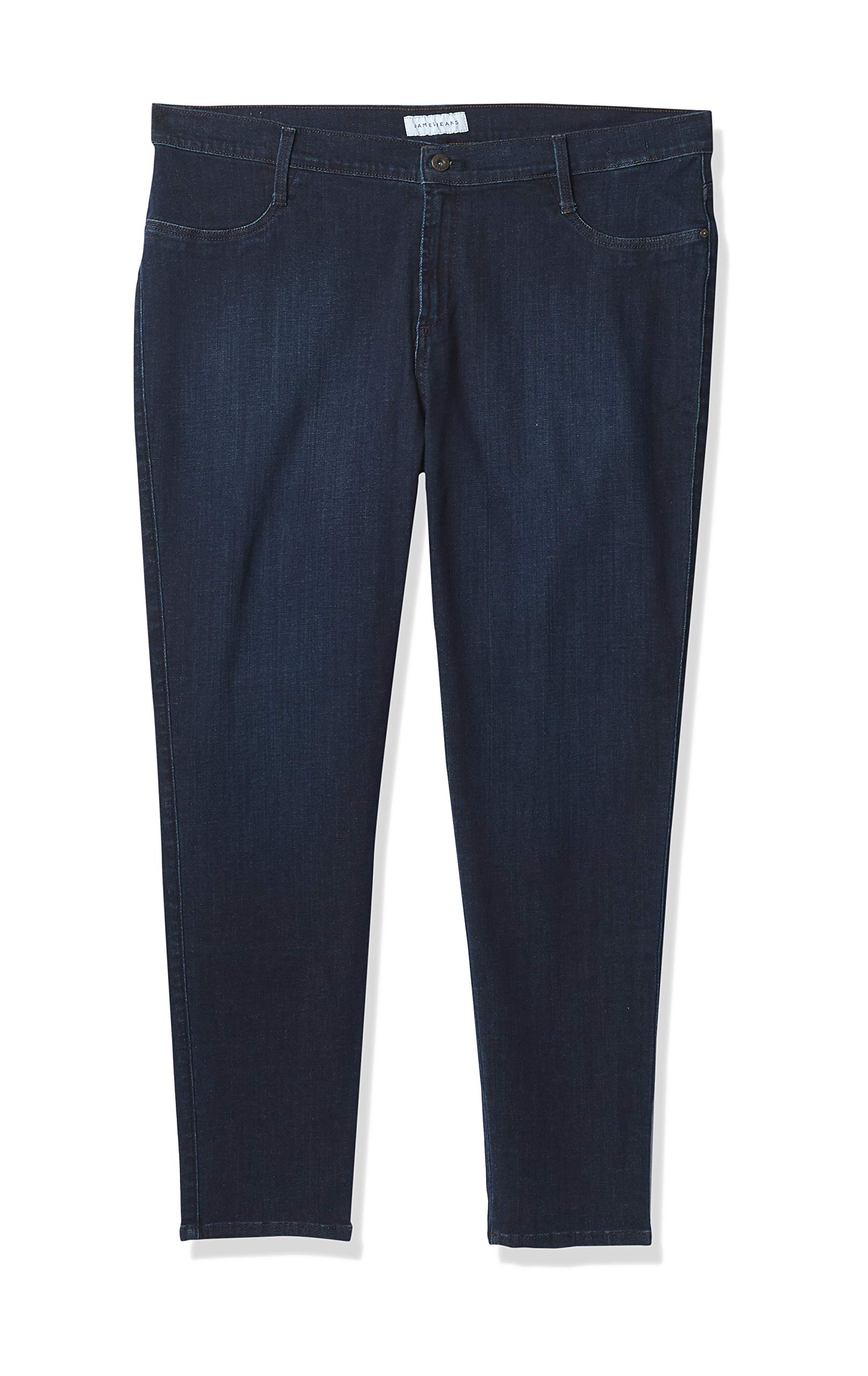 James Jeans Women's Plus-Size High-Waisted Stretchy Faux Leather Leggings - Kensington Wash | Comfortable & Stylish for Work, Casual Outfits & Night Out