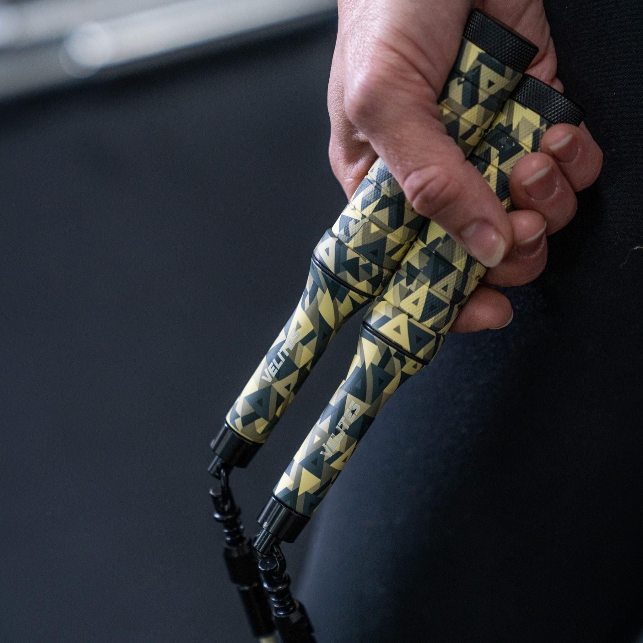 Velites Weighted Jump Rope for Cross Training, Boxing, MMA & Fitness - Adjustable Aluminum Skipping Rope for Home Gym, Cardio & Weight Loss - Perfect for Athletes & Beginners