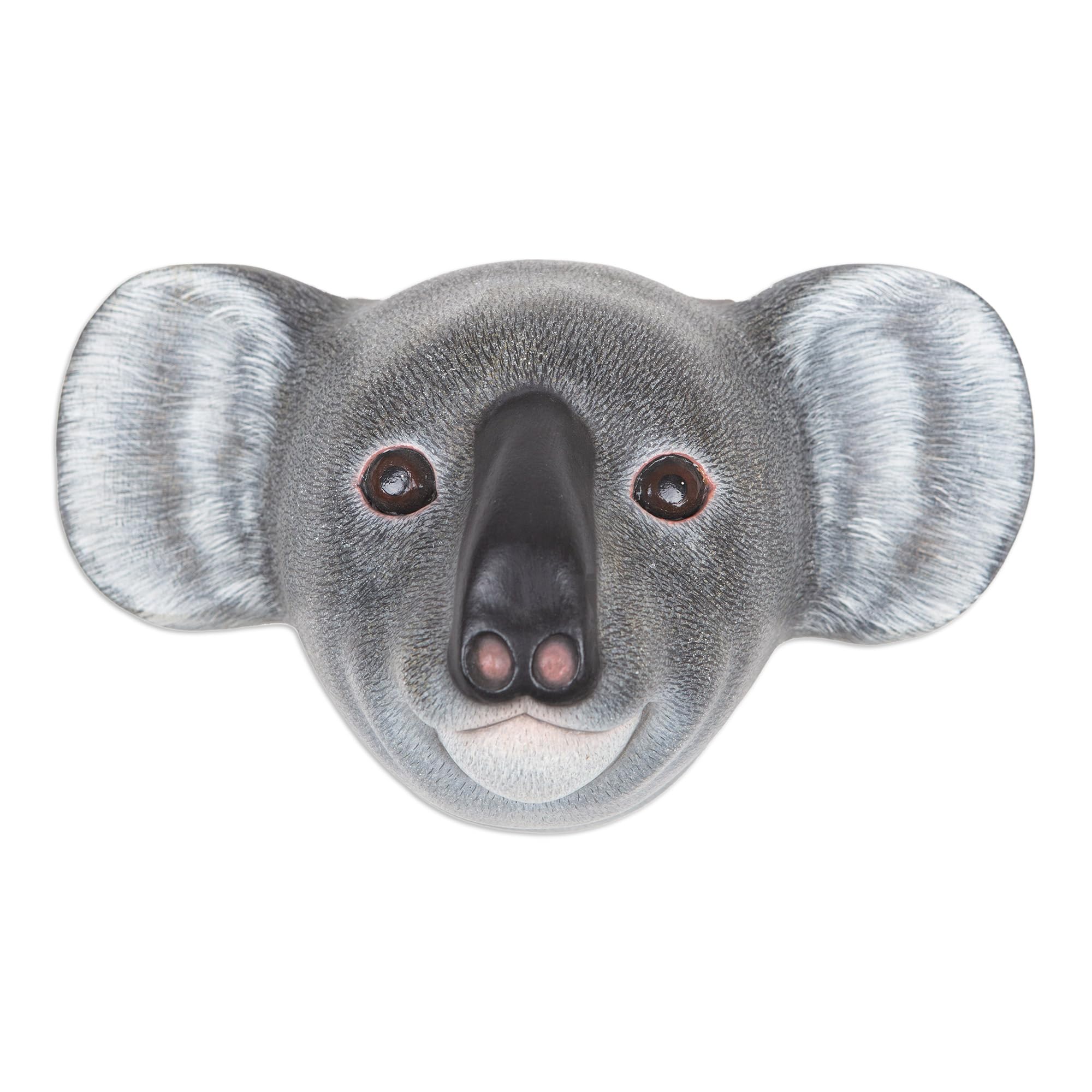 Handmade Wooden Koala Mask - Authentic Australian Aboriginal Art - Perfect for Home Decor, Wall Art & Cultural Gifts