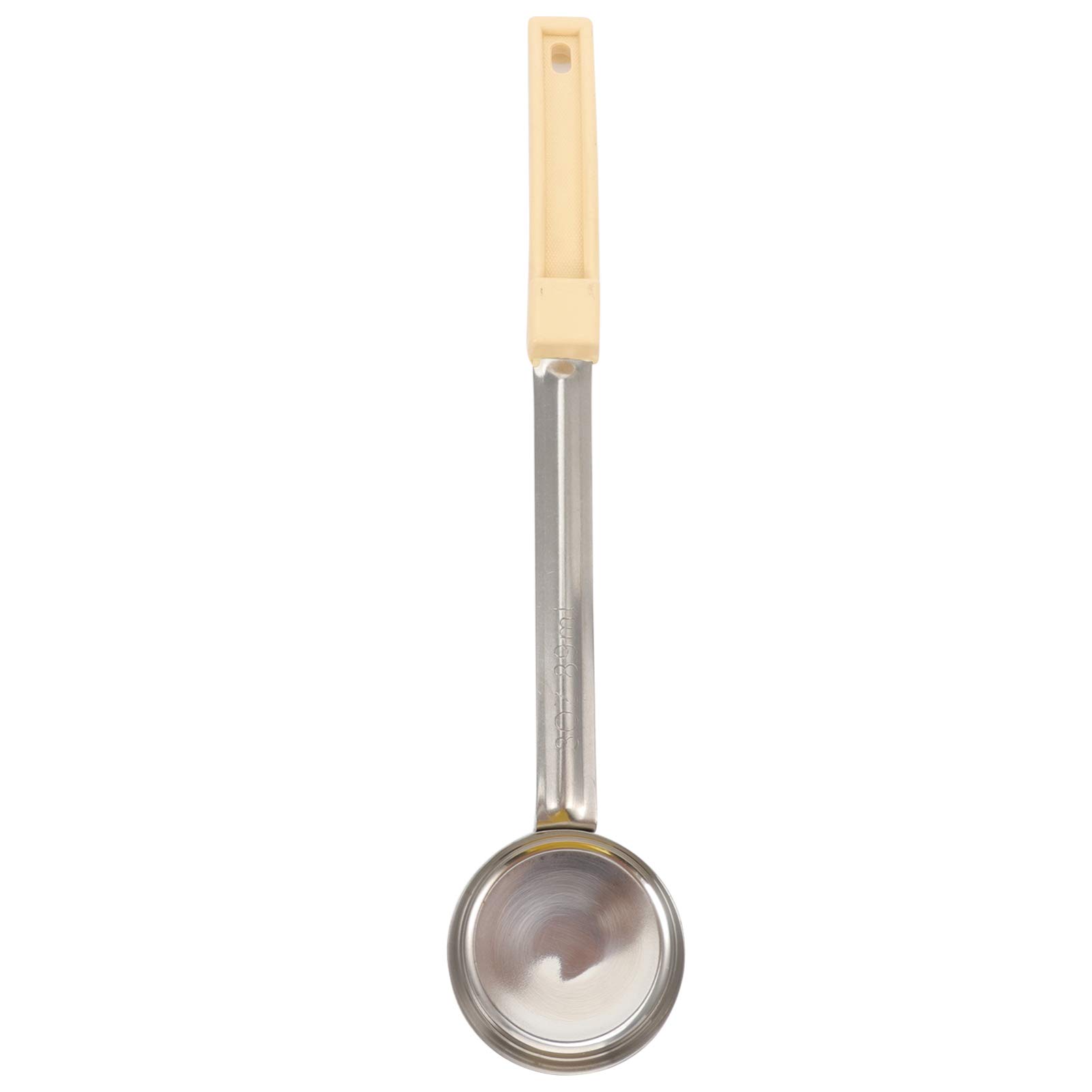 Premium Heavy Duty Metal Soup Ladle with Plastic Handle - Perfect Portion Control Serving Spoon for Kitchen, Catering & Meal Prep