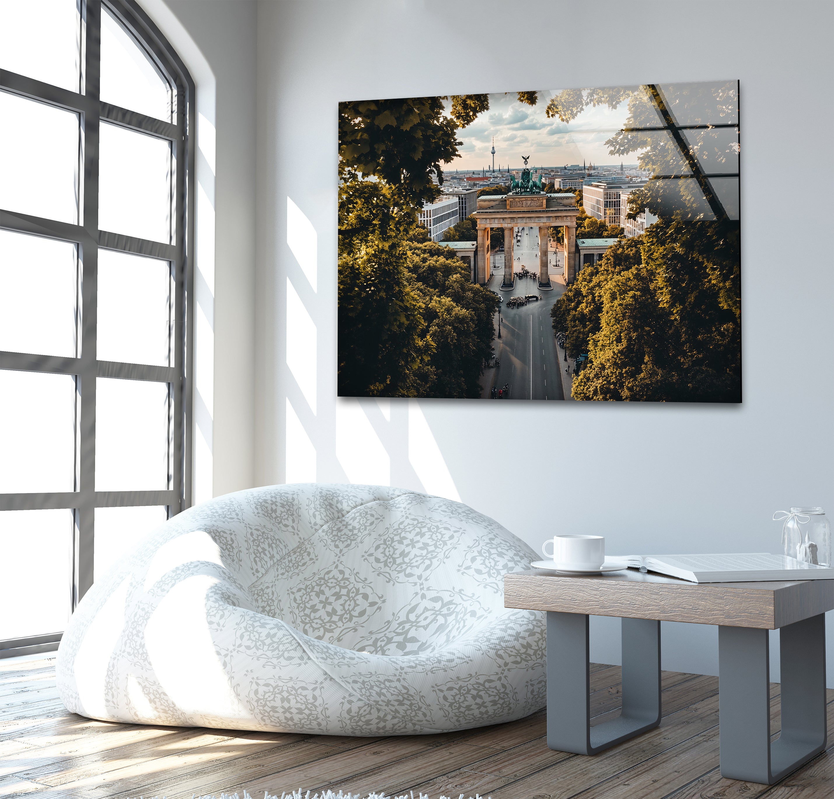 Berlin Landscape Glass Wall Art - Modern Home Decor for Living Room, Bedroom & Office - Stunning Cityscape Design for Interior & Gifts