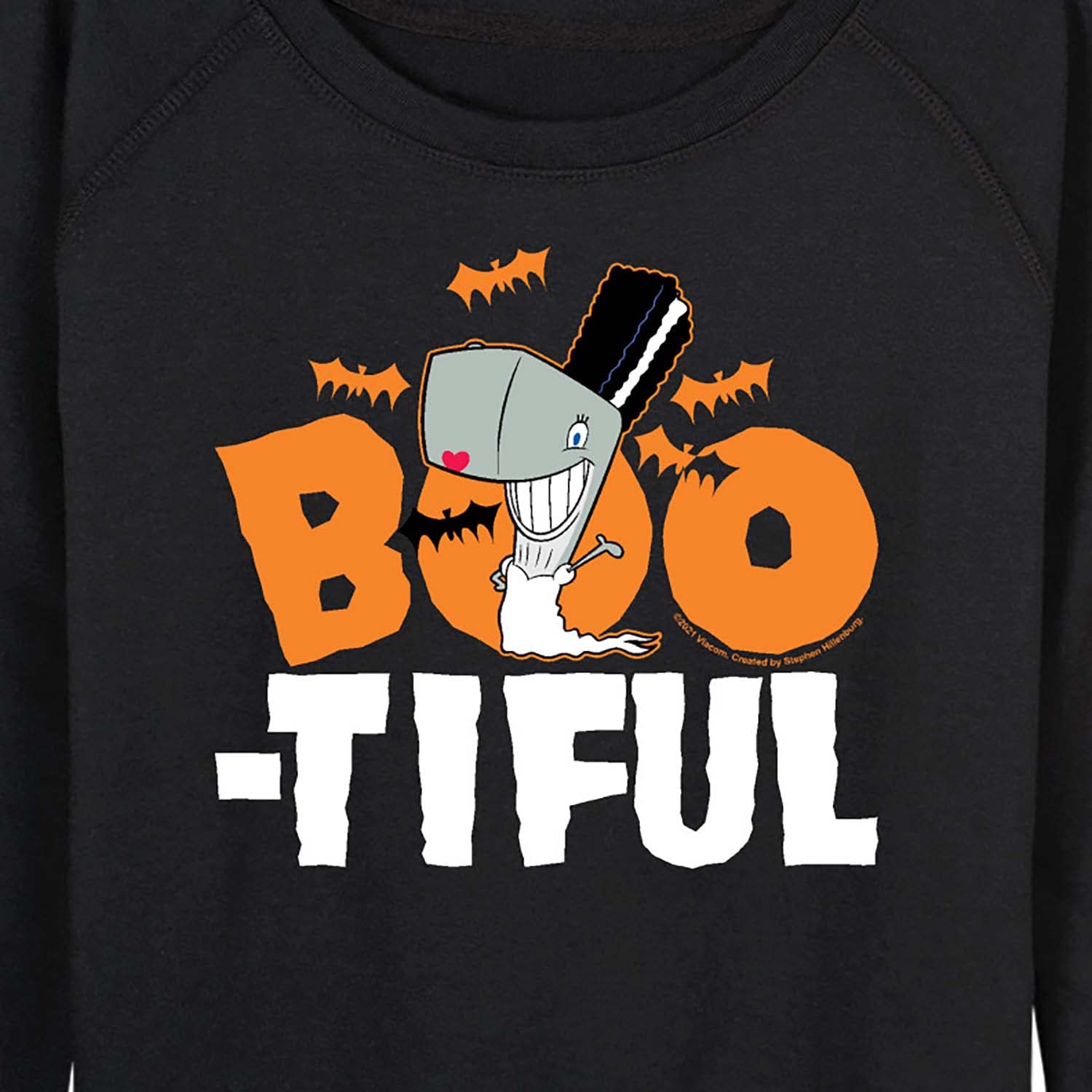 SpongeBob SquarePants Boo-tiful Women's Lightweight French Terry Pullover Hoodie | Halloween Fall Fashion | Cute Cartoon Sweatshirt for Women | Casual Outfit, Lounge Wear & Cosplay