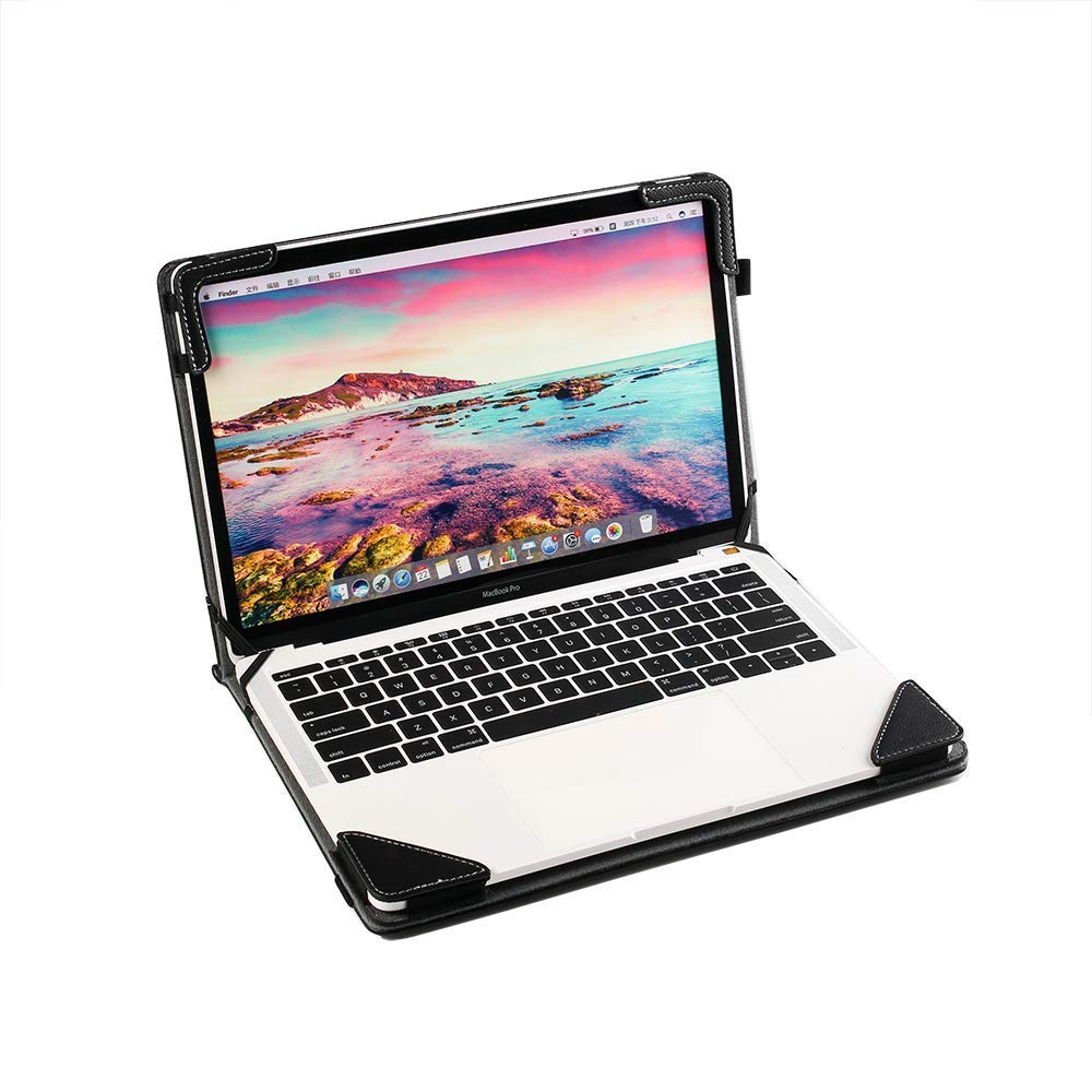 Premium PU Leather Laptop Case for Lenovo ThinkPad X1 Extreme Gen 3 (15.6 Inch) - Shockproof Hard Shell Protective Cover with Stand Feature | Perfect for Business Travel, Office & School Use
