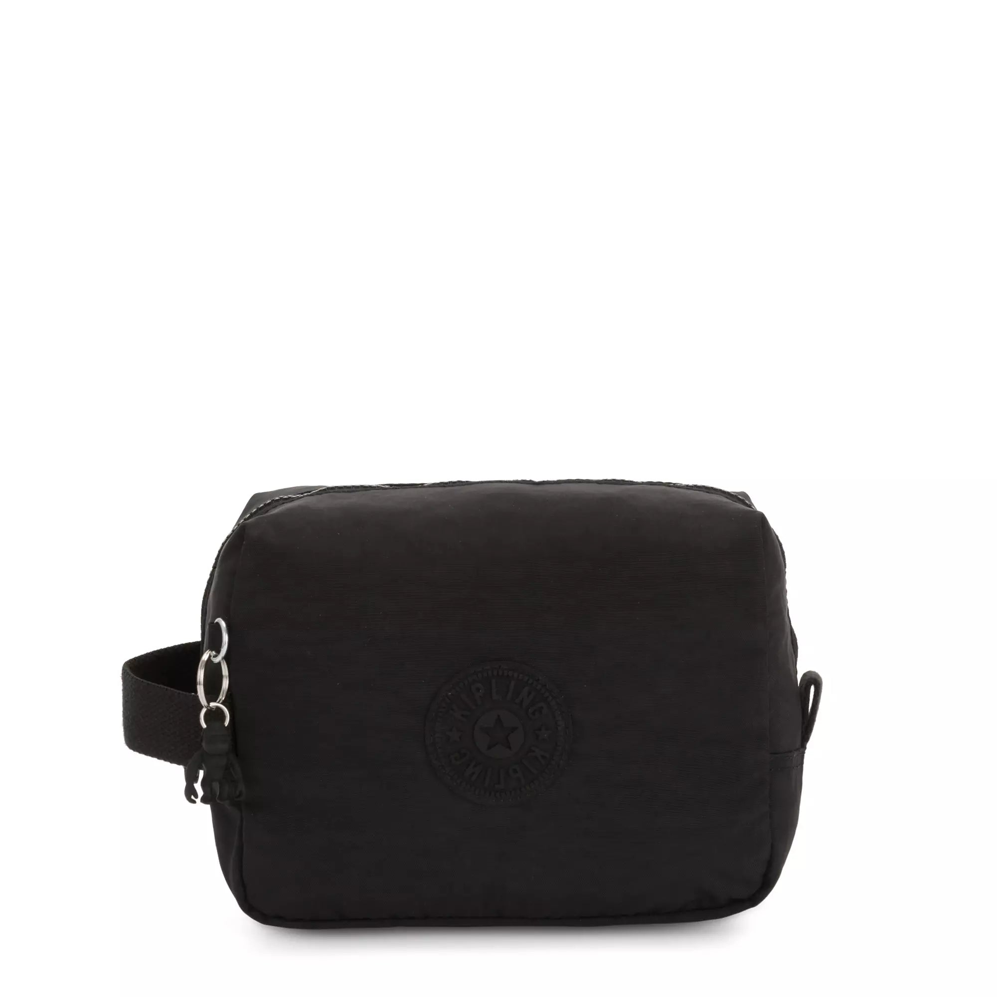 Kipling Parac Small Toiletry Bag - Water-Resistant Travel Cosmetic Organizer (Black Noir) | Perfect for Carry-On Luggage, Gym Essentials & Weekend Getaways
