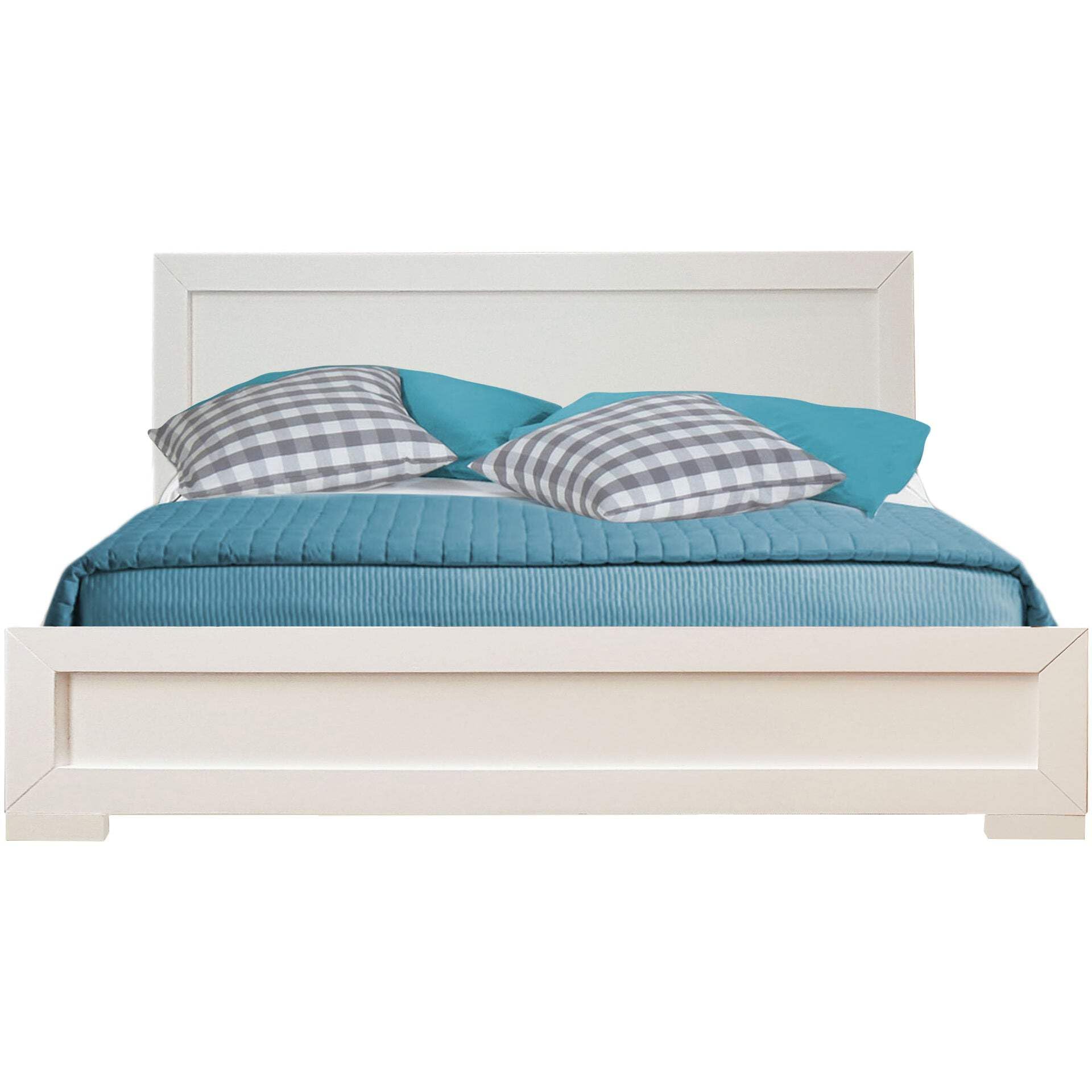 Modern Oxford Platform Bed Frame - Queen Size, Black | Easy Assembly for Home & Office