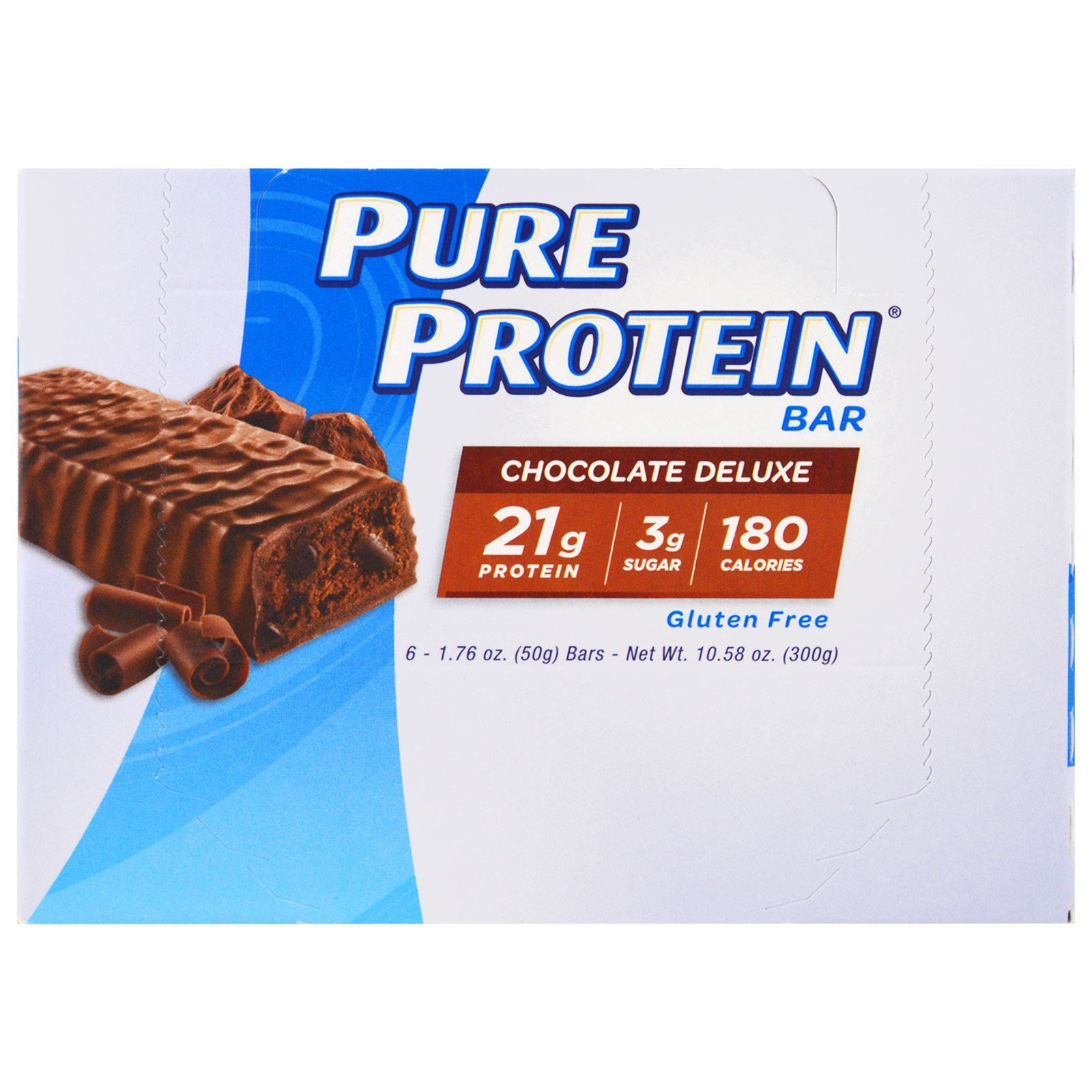 Pure Protein Chocolate Bar - 6 Pack, 1.76oz Each - High Protein Snack for Weight Loss & Muscle Recovery | Perfect for Gym, Workouts & Healthy On-The-Go Nutrition