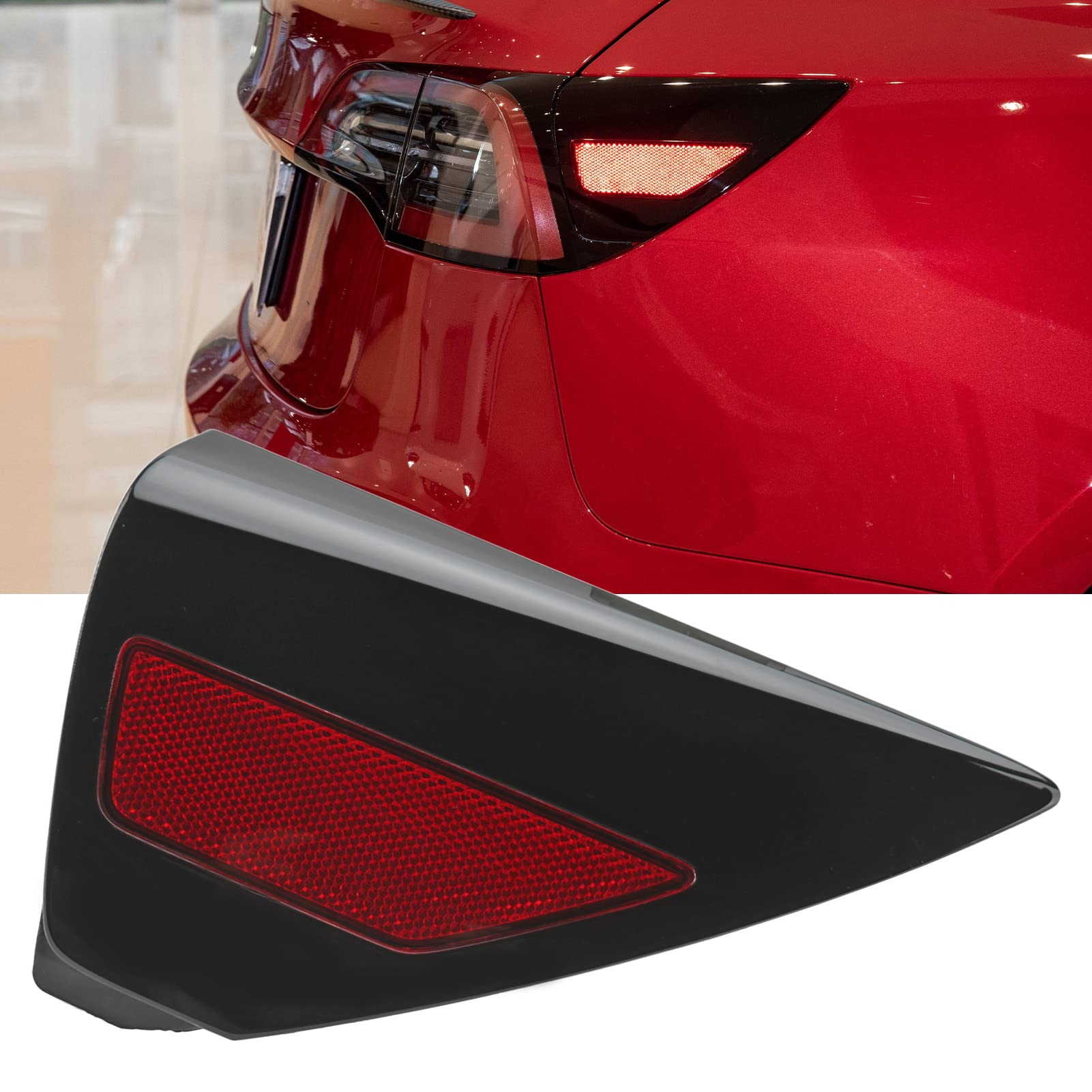 Rear Right Bumper Reflector Light 1100781 99D Charging Port Cover Replacement for Y - Perfect for Night Driving Safety & Vehicle Maintenance