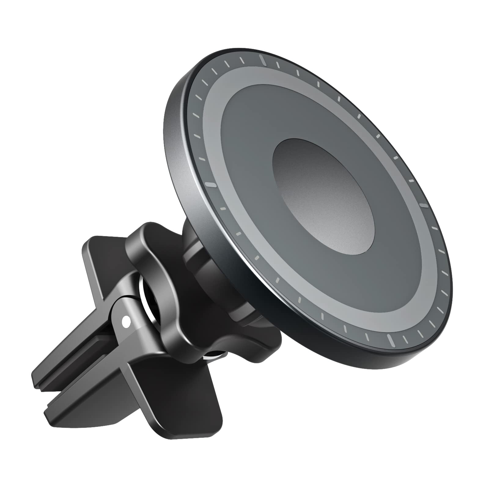 MagSafe Car Mount - 20 Strong Magnets Phone Holder with 360° Rotation & Secure Clip | Compatible with iPhone 16/15/14/13/12 Pro Max/Mini & MagSafe Cases | Perfect for Hands-Free Navigation & Safe Driving